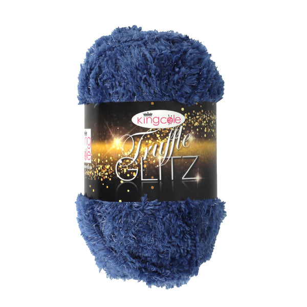 King Cole Truffle Glitz Yarn — Navy colour reference