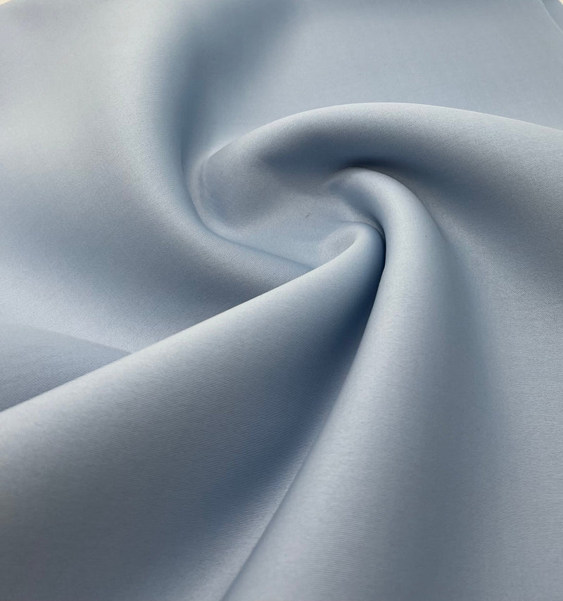Plain Sky Blue Scuba Foam 3D Mono Scuba Stretch Fabric