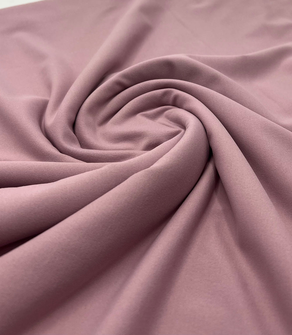 Mauve Stretch Jersey 220GSM 4 Way Stretch Fabric