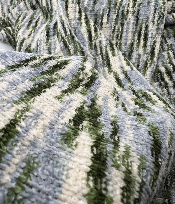 Green Chunky Cosy Knitted 260GSM 2 Way Stretch Fabric