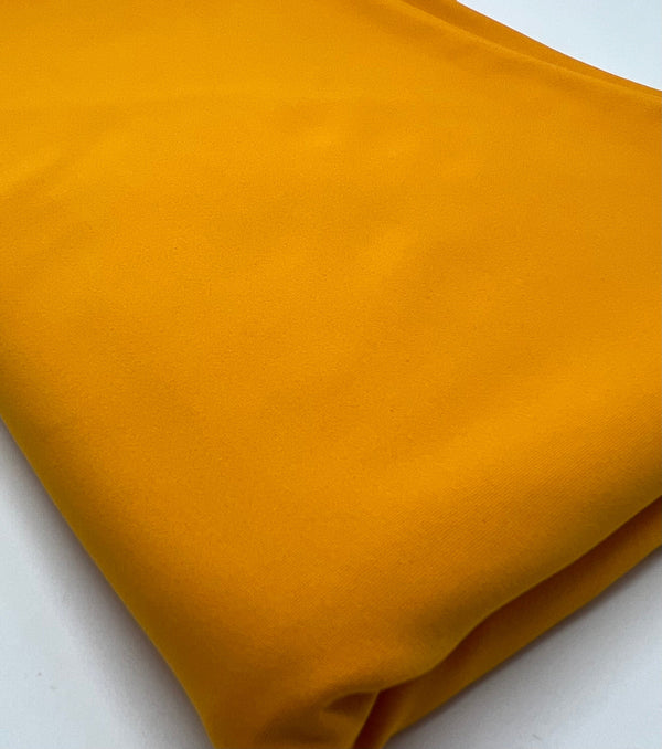 Mustard Yellow Stretch Jersey 220GSM 4 Way Stretch Fabric