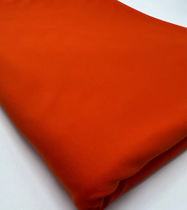 Orange Stretch Jersey 220GSM 4 Way Stretch Fabric