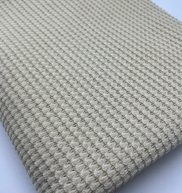 Natural Crochet Knitted Stretch Fabric 200GSM