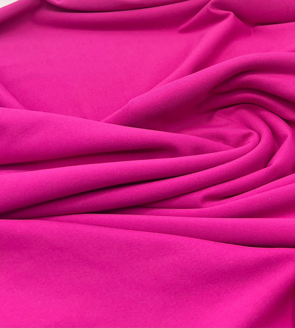 Hot Pink Stretch Jersey 220GSM 4 Way Stretch Fabric