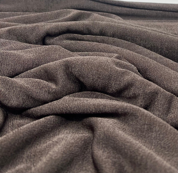 Brown Acetate Slinky 4 Way Stretch Fabric