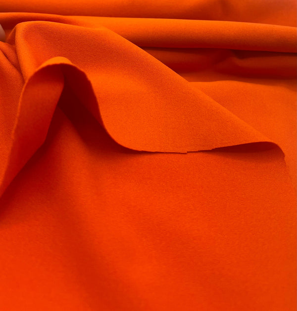 Orange Stretch Jersey 220GSM 4 Way Stretch Fabric