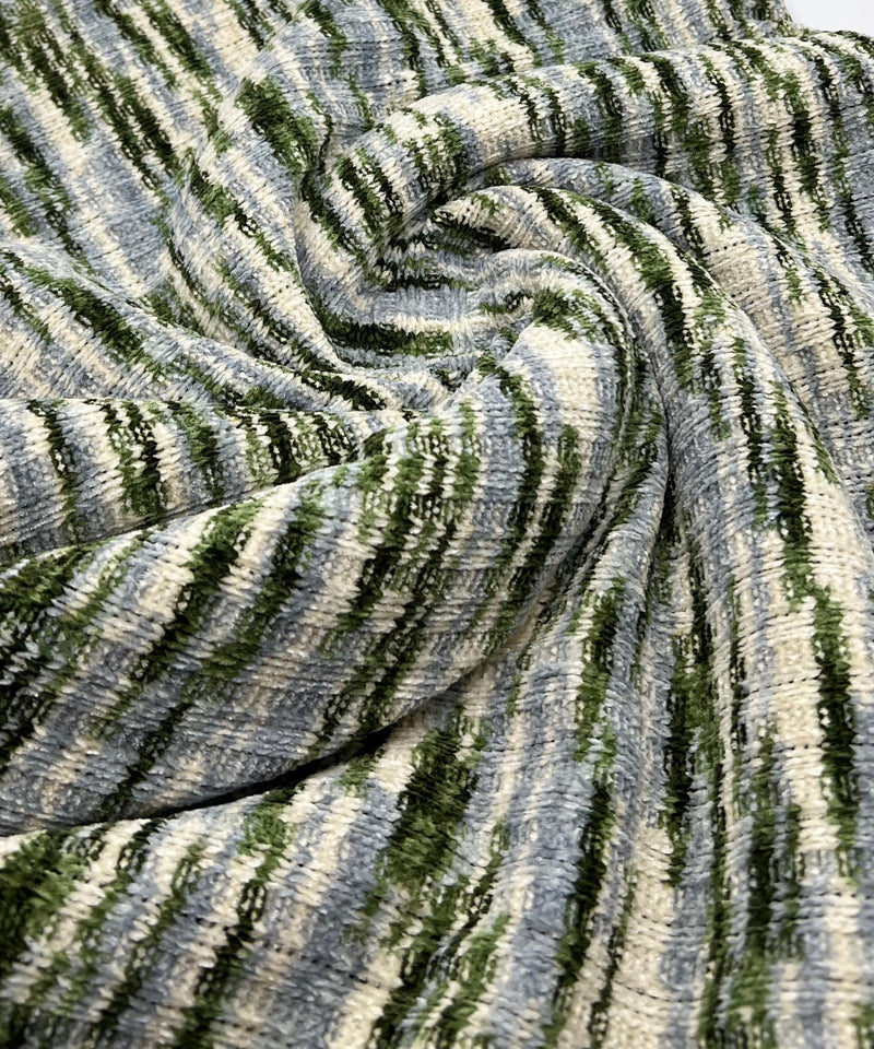 Green Chunky Cosy Knitted 260GSM 2 Way Stretch Fabric