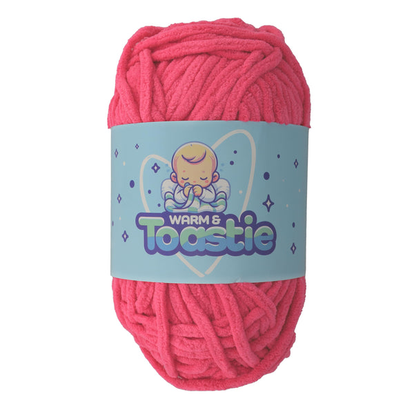 King Cole Warm & Toastie Super Chunky Yarn — Bubblegum colour reference