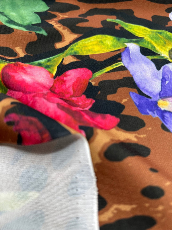 Animal Floral Print ITY Fabric 2 Way Stretch