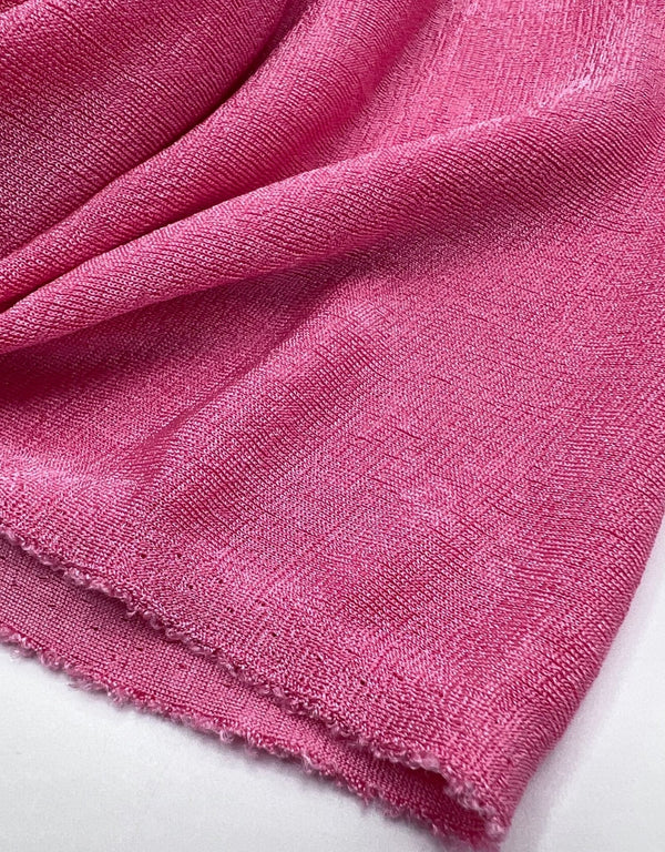 Baby Pink Acetate Slinky 4 Way Stretch Fabric