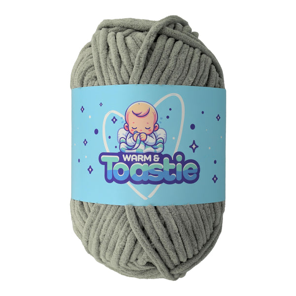 King Cole Warm & Toastie Super Chunky Yarn — Grey colour reference