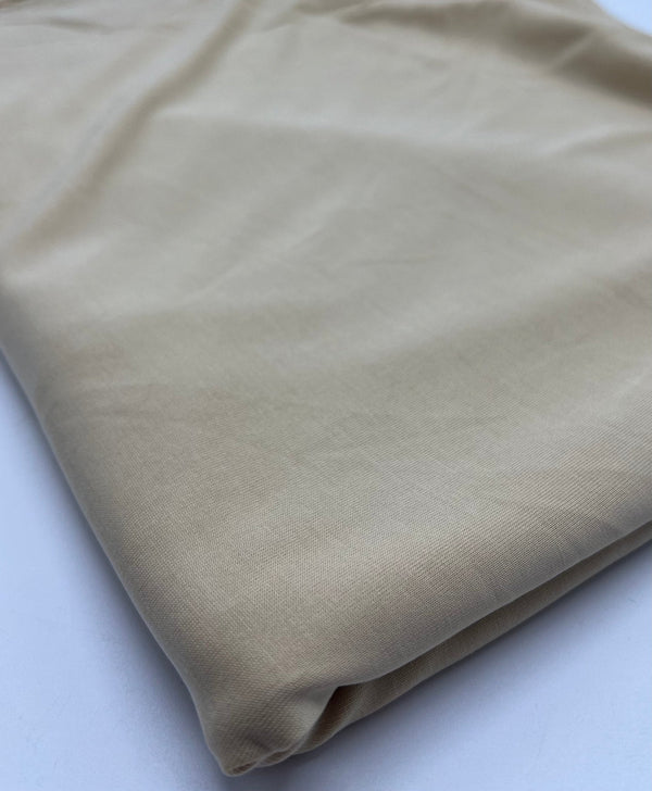 Beige Stretch Jersey 220GSM 4 Way Stretch Fabric