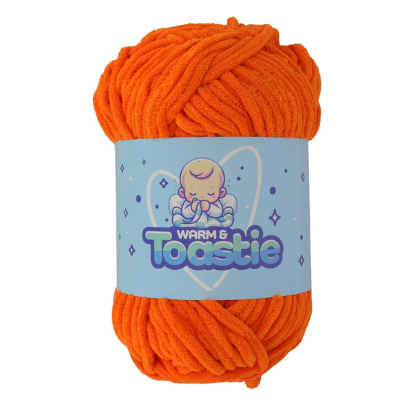 King Cole Warm & Toastie Super Chunky Yarn — Orange colour reference