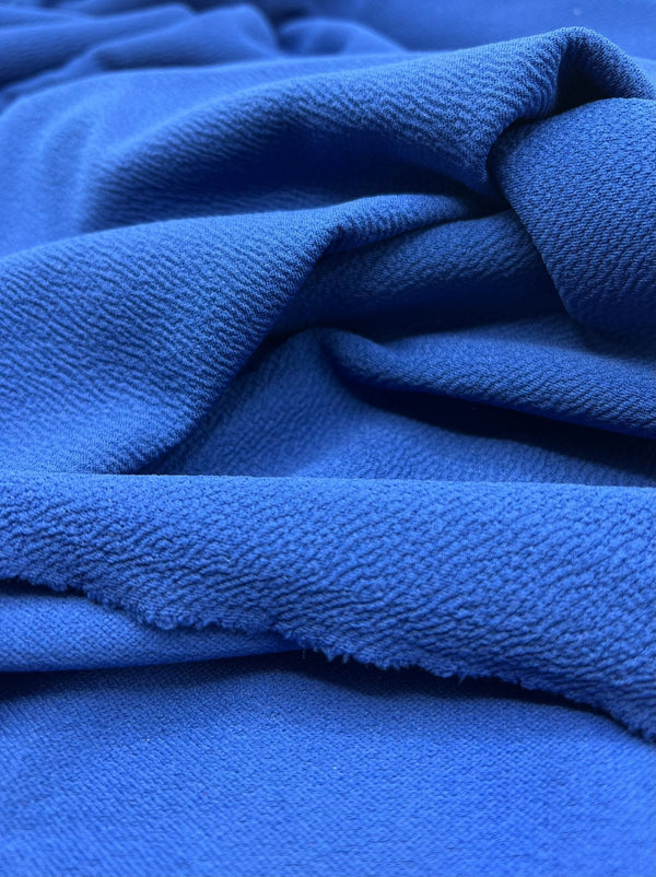 Plain Blue Liverpool Bullet Stretch Fabric