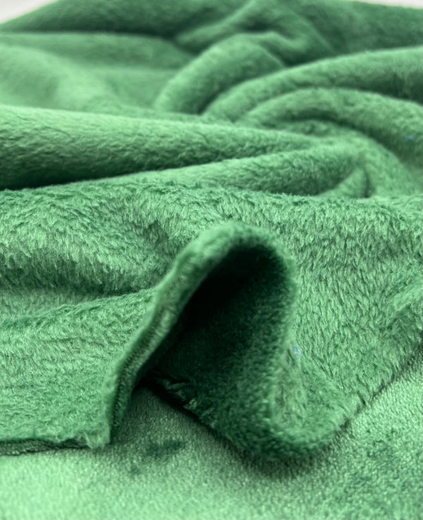 Bottle Green Super Soft Plain Cuddle Fleece Fabric Blanket Loungewear