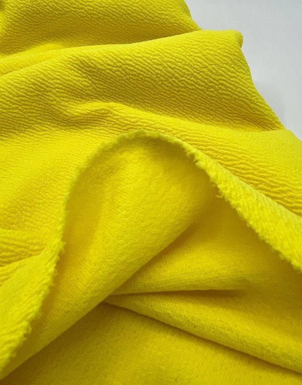 Plain Bright Yellow Liverpool Bullet Stretch Fabric