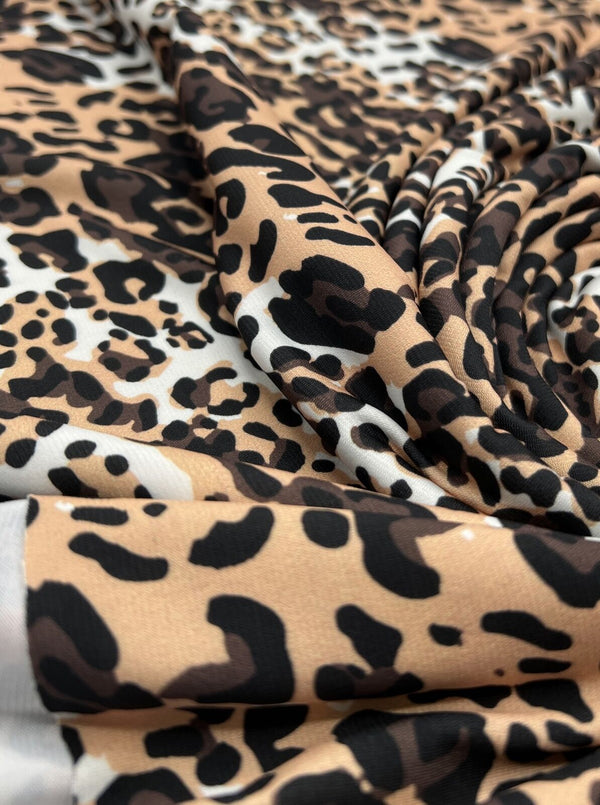Brown Animal Print ITY Fabric