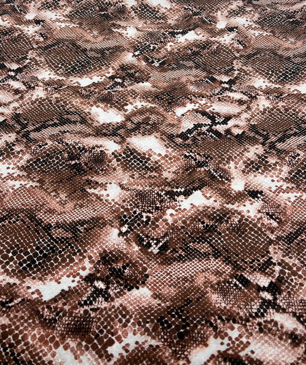 Brown Mix 100% Viscose Non Stretch Fabric