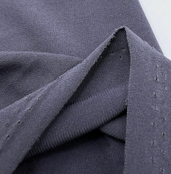 Plain Dark Grey ITY Fabric 4 Way Stretch