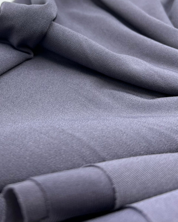 Plain Dark Grey ITY Fabric 4 Way Stretch