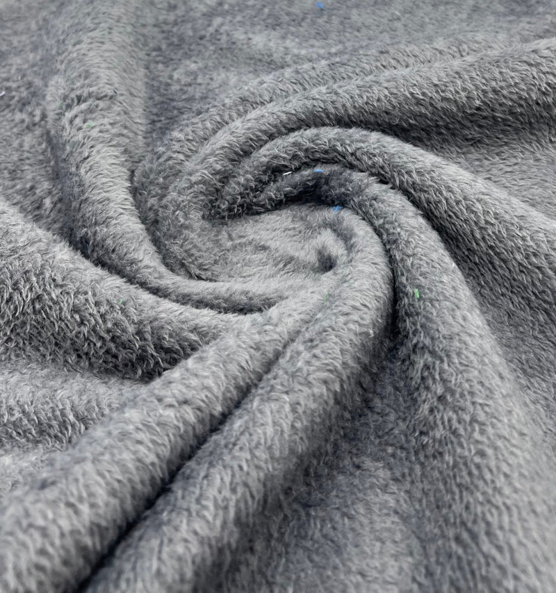 Dark Grey Super Soft Plain Cuddle Fleece Fabric Blanket Loungewear