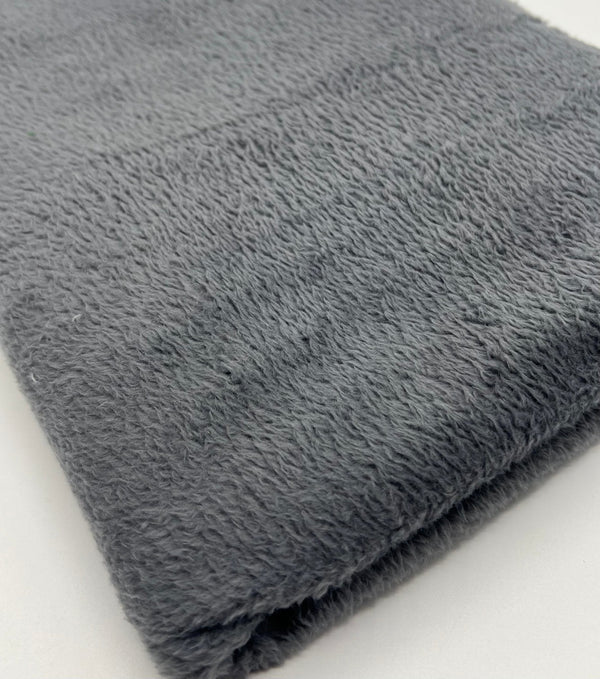 Dark Grey Super Soft Plain Cuddle Fleece Fabric Blanket Loungewear