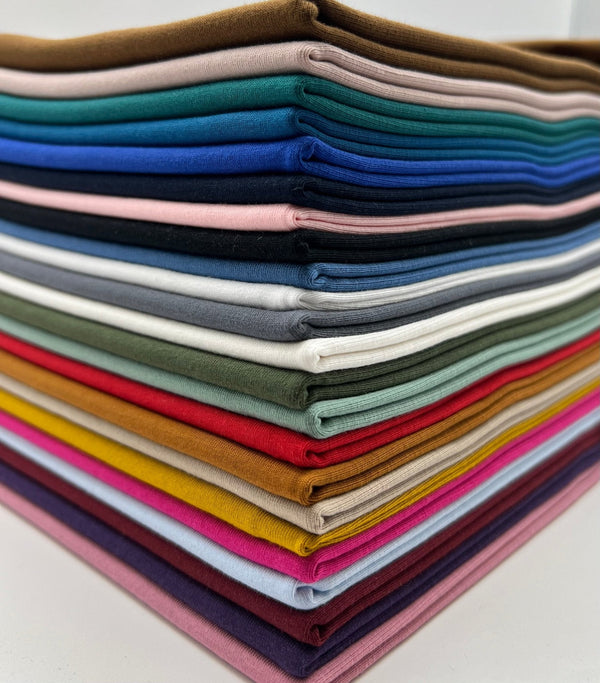 Earthy Pink Cotton Stretch Jersey 240 GSM 92/8 Lycra 4 Way Stretch