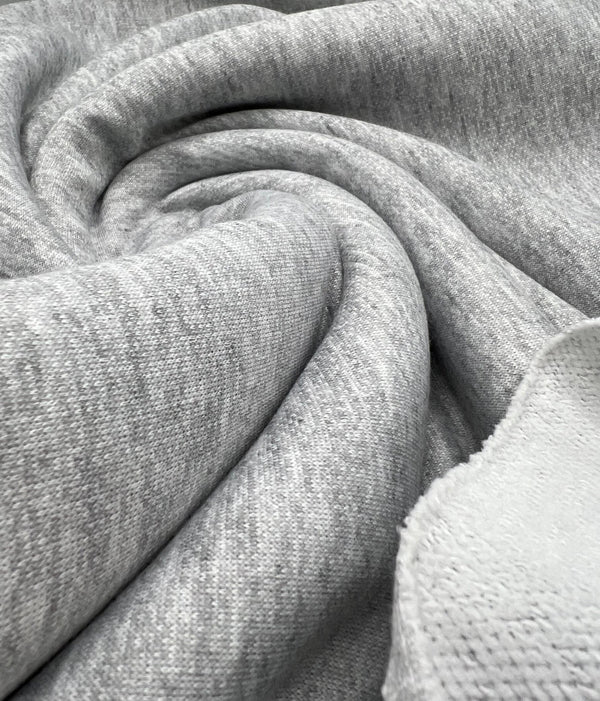 Grey Thick French Terry Loopback Fabric
