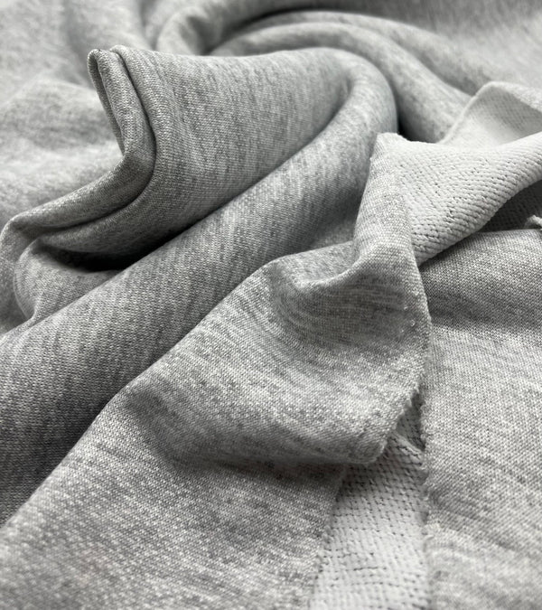 Grey Thick French Terry Loopback Fabric