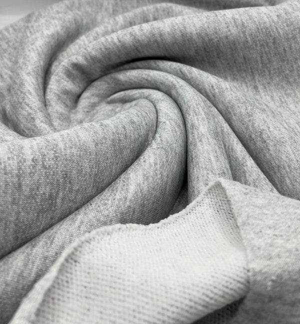 Grey Thick French Terry Loopback Fabric