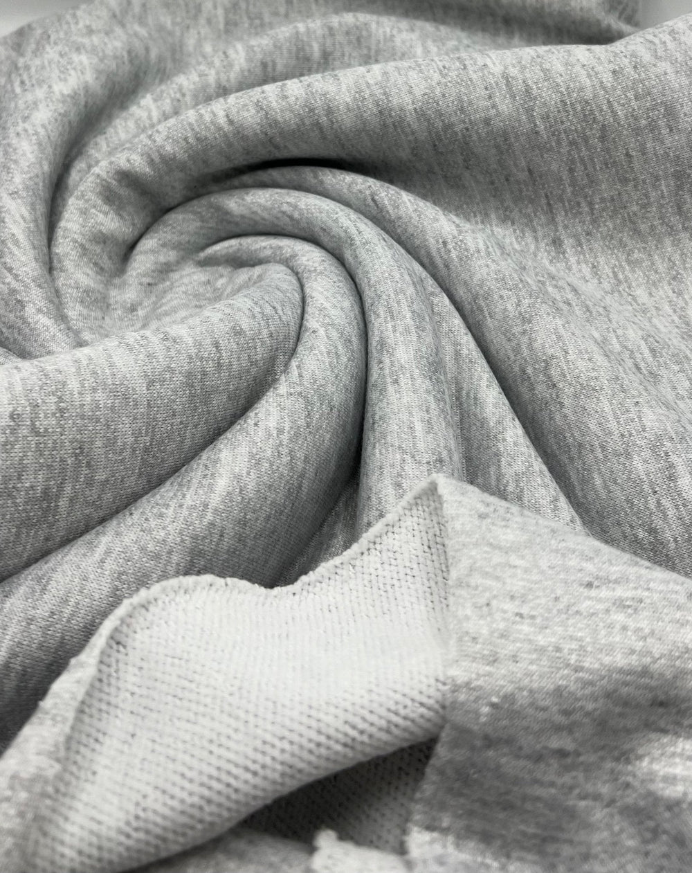 Grey Thick French Terry Loopback Fabric