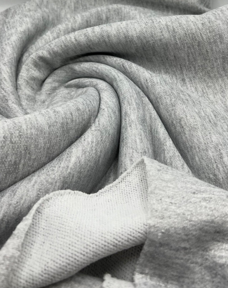 Grey Thick French Terry Loopback Fabric