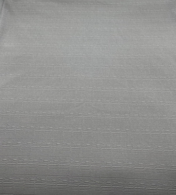 Grey Soft Striped Textured Stretch Fabric