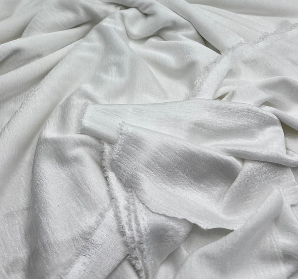 Ivory Acetate Slinky 4 Way Stretch Fabric