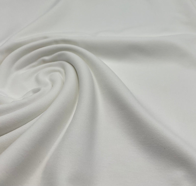 Ivory Stretch Jersey 220GSM 4 Way Stretch Fabric