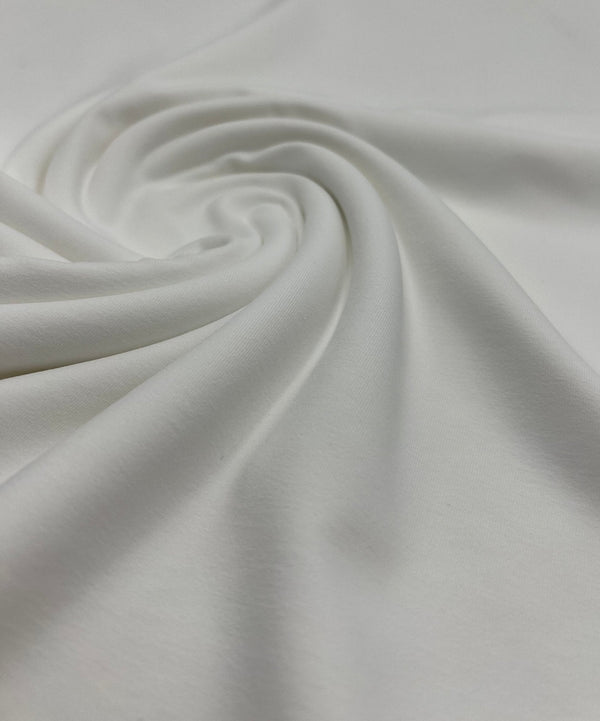 Ivory Stretch Jersey 220GSM 4 Way Stretch Fabric