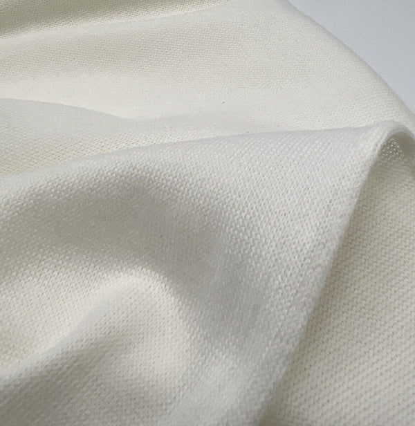 Ivory Melange Knit Stretch Fabric