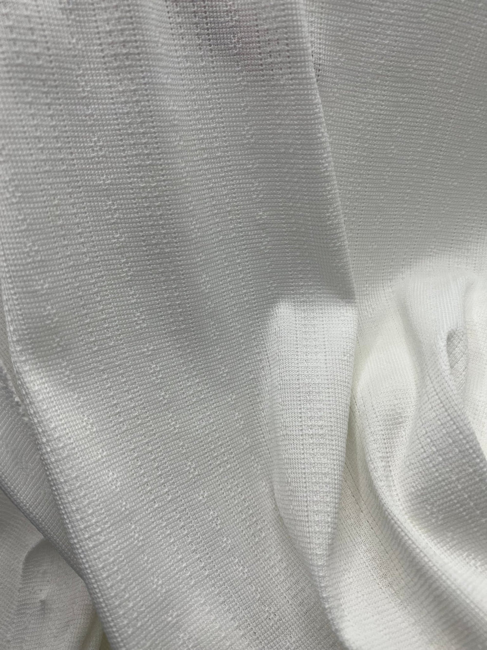 Ivory Pointelle Stretch Fabric 2 Way Stretch Fabric