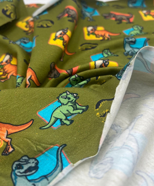 Jurassic World Cotton Stretch Jersey 200 GSM 95/5 Lycra 4 Way Stretch