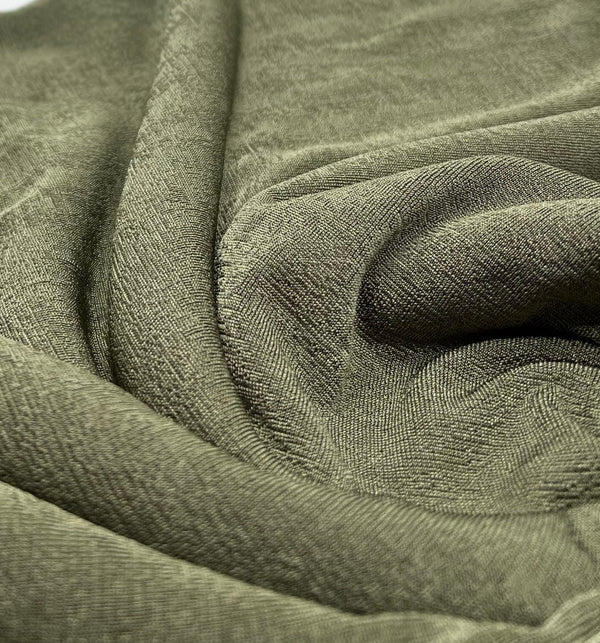 Khaki Acetate Slinky 4 Way Stretch Fabric