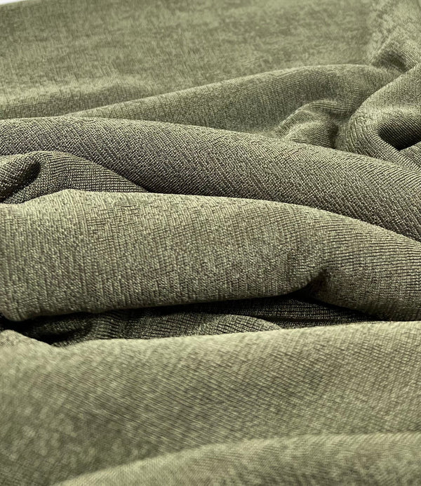 Khaki Acetate Slinky 4 Way Stretch Fabric