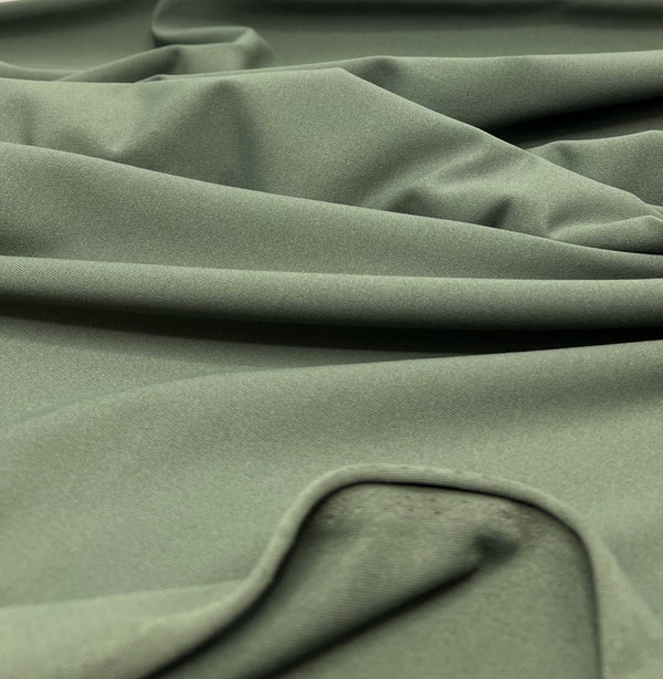 Khaki Stretch Jersey 220GSM 4 Way Stretch Fabric