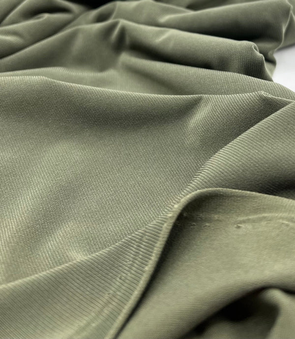 Plain Khaki ITY Fabric 4 Way Stretch