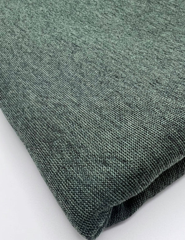 Khaki Melange Knit Stretch Fabric