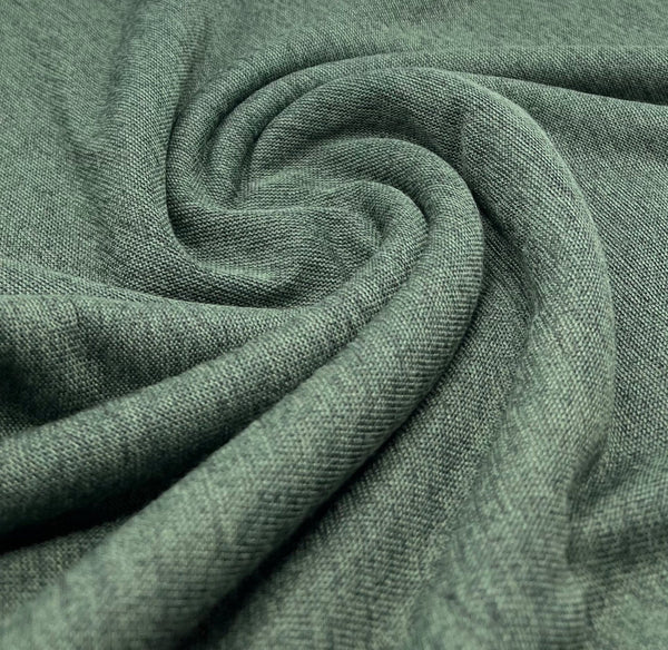 Khaki Melange Knit Stretch Fabric