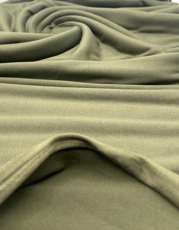 Khaki Plain Super Soft Bogota 4 Way Stretch Fabric