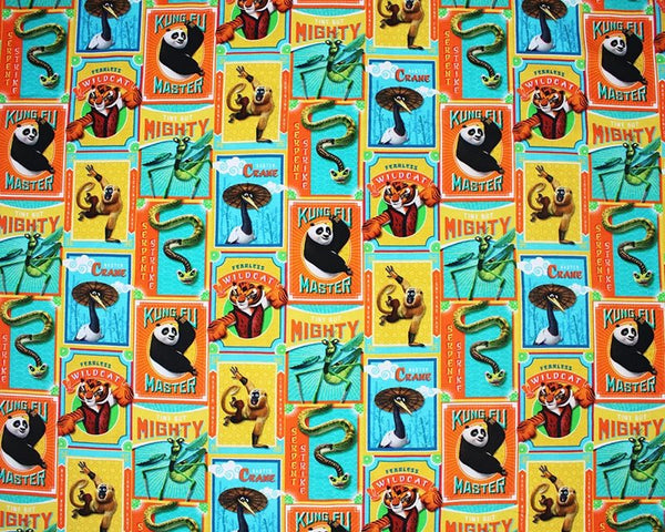 Kung Fu Panda Cotton Stretch Jersey 200 GSM 95/5 Lycra 4 Way Stretch