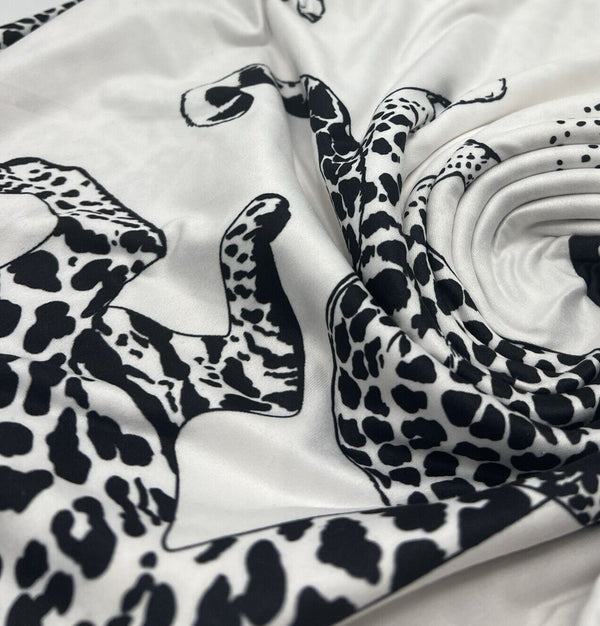 Large Leopard Print Super Soft Spun Poly Stretch Fabric