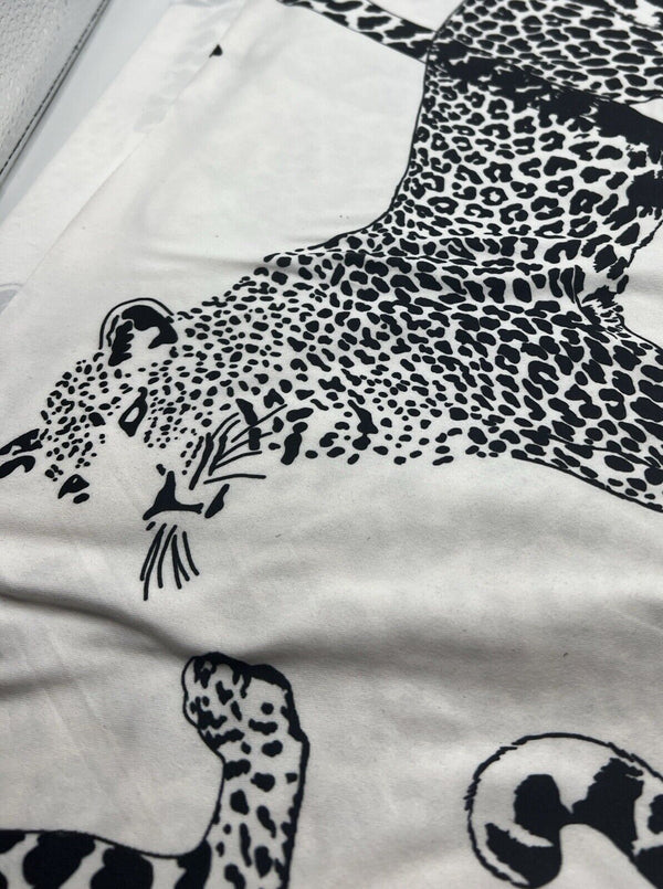 Large Leopard Print Super Soft Spun Poly Stretch Fabric