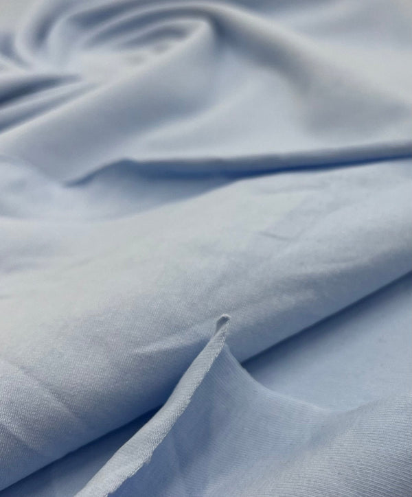 Light Blue Cotton Stretch Jersey 240 GSM 92/8 Lycra 4 Way Stretch